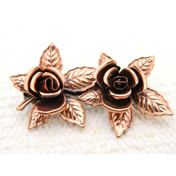 Matisse Jewelry - VTG VERY RARE Matisse RENOIR Signed Copper Dual Ro